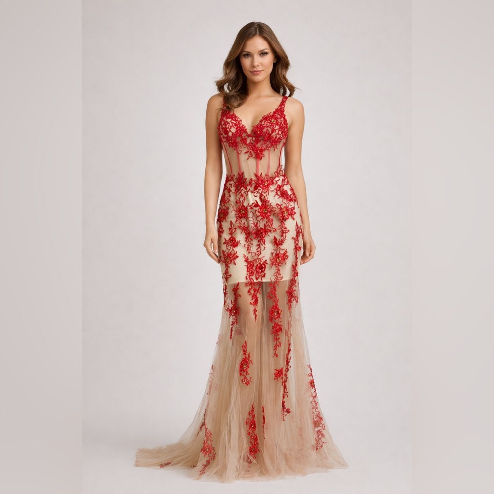 Sherri Hill Floral Gown